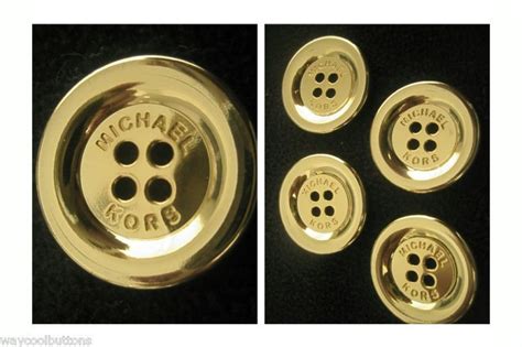 michael kors 1 gold round jacket buttons|Amazon.com: Blazer Buttons Michael Kors.